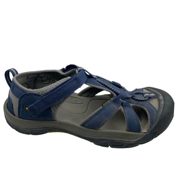 KEEN Blue Grey Closed Toe Washable Water Hiking Outdoor Shoes Sandals US 6 - Picture 4 of 16